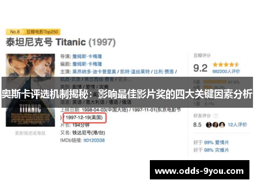 奥斯卡评选机制揭秘：影响最佳影片奖的四大关键因素分析