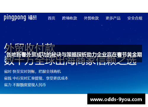 各地新春外贸成功的秘诀与策略探析助力企业赢在春节黄金期